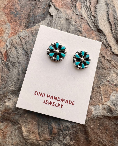 Petite Turquoise Cluster Earrings