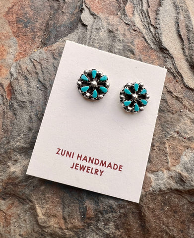 Petite Turquoise Cluster Earrings