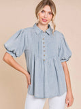 The Diane Denim Top