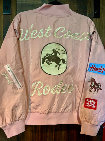Pink West Coast Rodeo Bomber Jacket