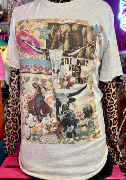 Cowboy Collage Tee