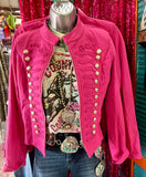 Hot Pink Military Jacket