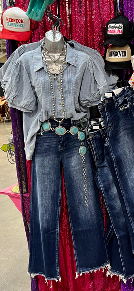 The Diane Denim Top