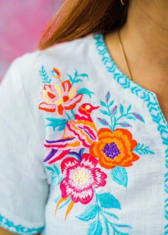 The Sicily Embroidery Top
