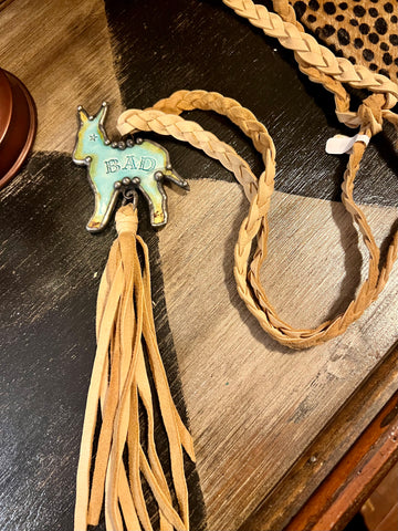 Donkey Leather Necklace