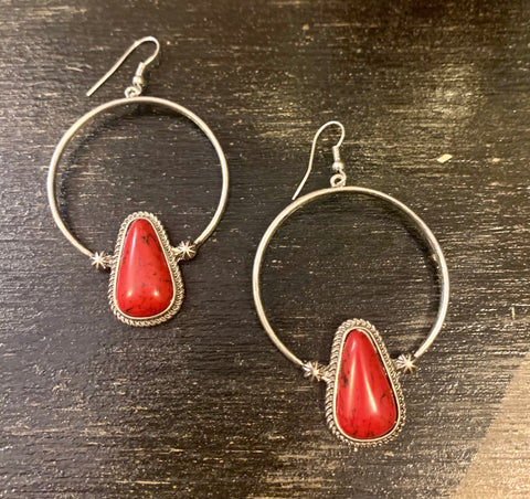The Rio Red Earrings