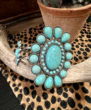 Turquoise Cluster Bracelet