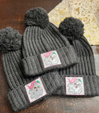 Santa Embroidery Patch Beanie