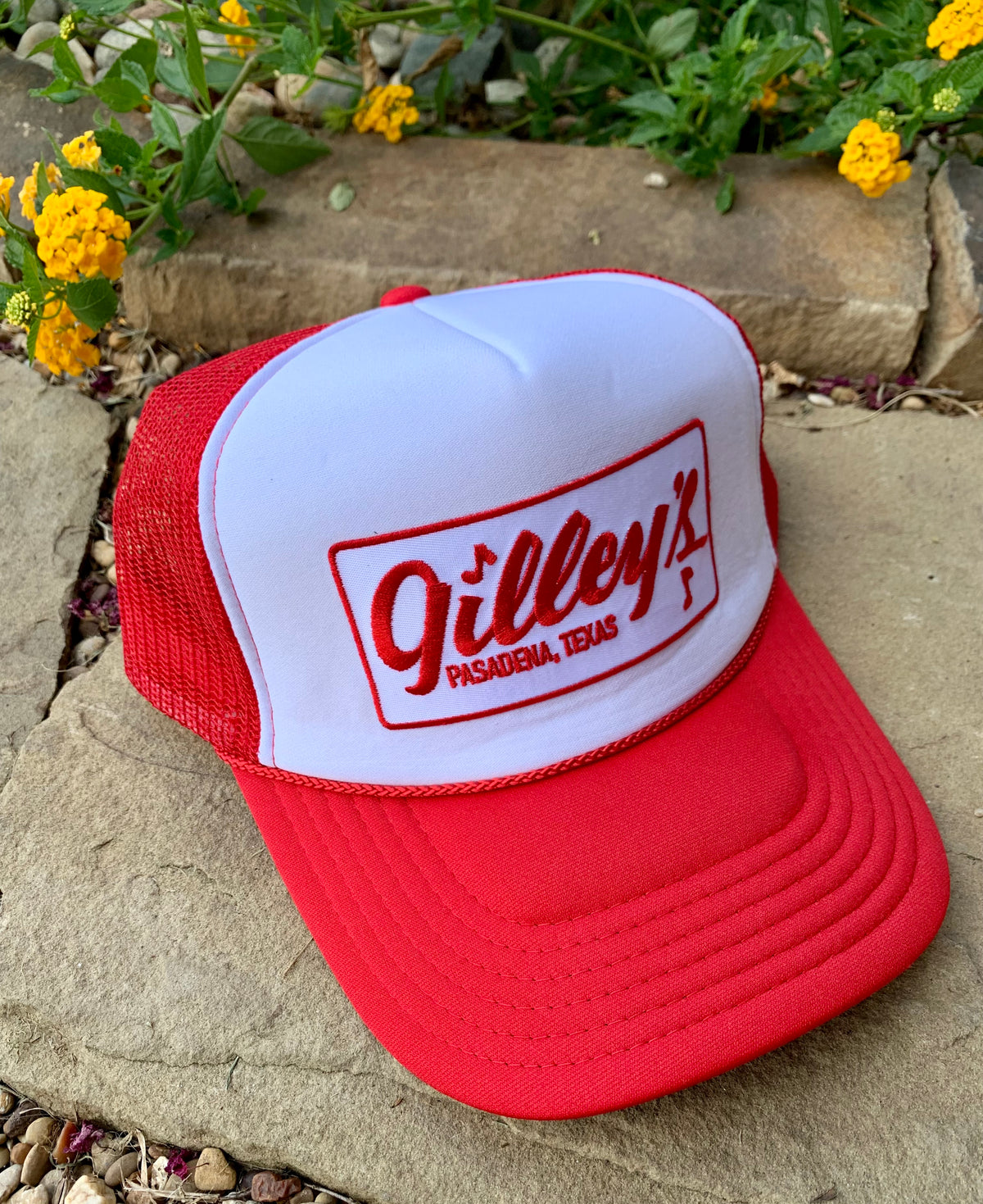 Gilley’s Red &amp; White Cap