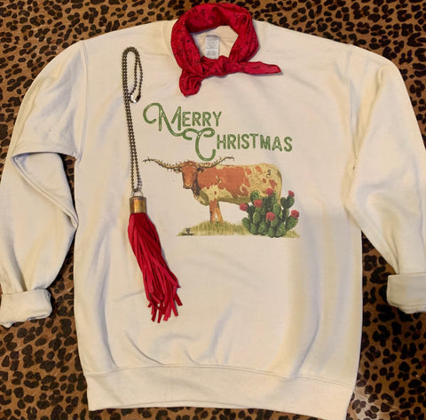 Longhorn Christmas Sweatshirt